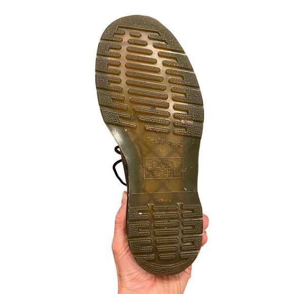 Dr. Martens 1460 STUD Black Combat Boots Y2K Lace Up Size 6 - Picture 4 of 12